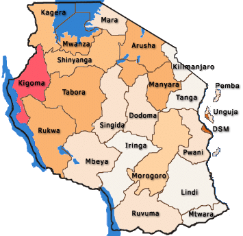 map-of-tanzania-showing-administrative-regions-source